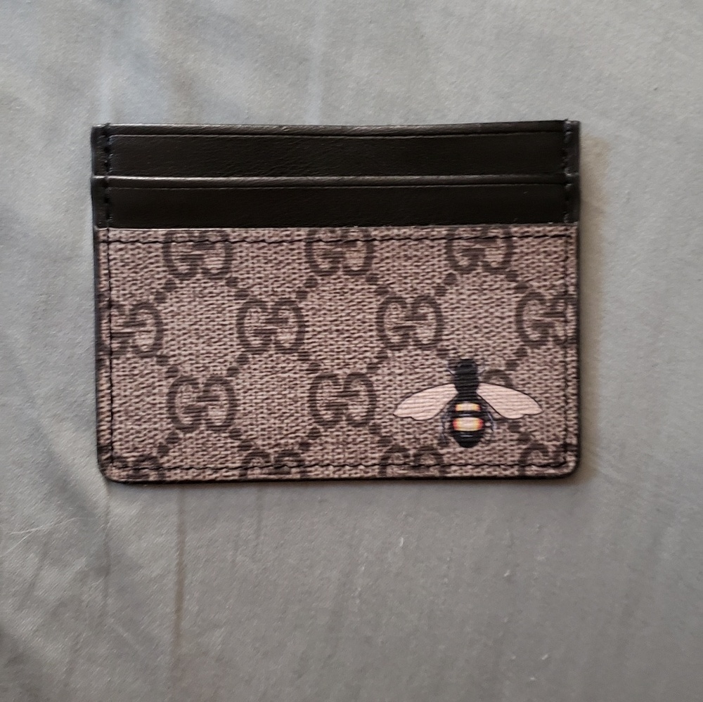 Gucci GG Card Holder Unisex Bee